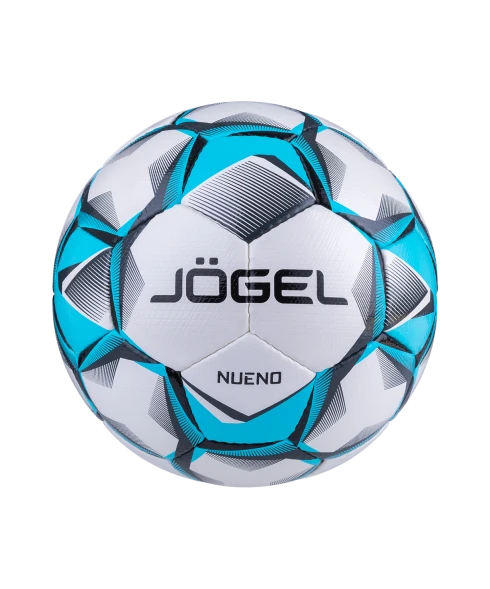 Мяч футбольный JOGEL Nueno №4, белый/голубой/черный