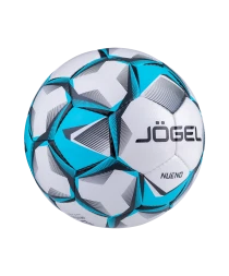 Мяч футбольный JOGEL Nueno №4, белый/голубой/черный