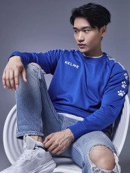 Свитшот KELME Knitted Crew Neck Sweatshirt Blue