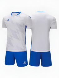 Футбольная форма KELME Short-Sleeved Football Suit (White/Blue)