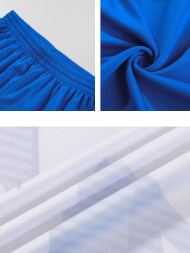 Футбольная форма KELME Short-Sleeved Football Suit (White/Blue)