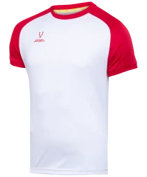 Футболка игровая JOGEL CAMP Reglan Jersey, белый/красный, детский
