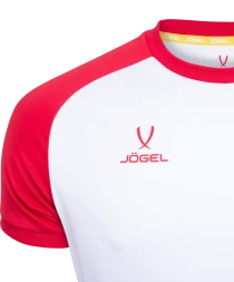Футболка игровая JOGEL CAMP Reglan Jersey, белый/красный, детский