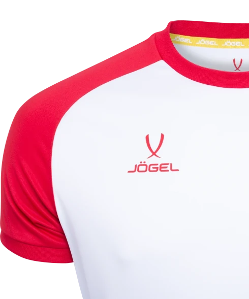 Футболка игровая JOGEL CAMP Reglan Jersey, белый/красный, детский