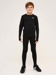 Детское термобелье (верх) утепленное KELME Tech Fit Long Sleeve (Thick) Kids Black
