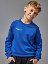 Детский свитшот KELME Knitted Crew Neck Sweatshirt Blue