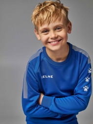 Детский свитшот KELME Knitted Crew Neck Sweatshirt Blue