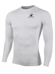 Детское термобелье (верх) утепленное KELME Tech Fit Long Sleeve (Thick) Kids White