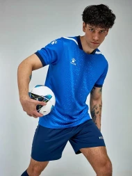 Футбольная форма KELME Short Sleeve Football Uniform (Blue/Dark Blue)