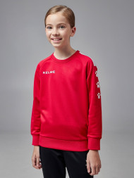 Детский свитшот KELME Knitted Crew Neck Sweatshirt Red