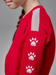 Детский свитшот KELME Knitted Crew Neck Sweatshirt Red