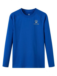 Детское термобелье (верх) утепленное KELME Tech Fit Long Sleeve (Thick) Kids Blue