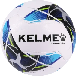 Мяч футбольный KELME Vortex 18.2 (32 Panels) (White/Orange)