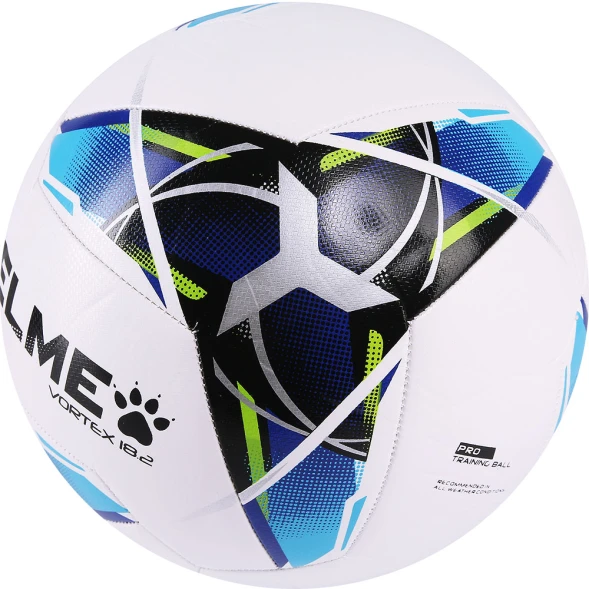 Мяч футбольный KELME Vortex 18.2 (32 Panels) (White/Orange)