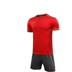 Детская футбольная форма KELME S/S Football Set Kid (Red/Dark Grey)