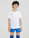 Детская футбольная форма KELME Short-Sleeved Football Suit (White/Blue)