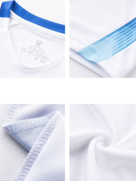 Детская футбольная форма KELME Short-Sleeved Football Suit (White/Blue)