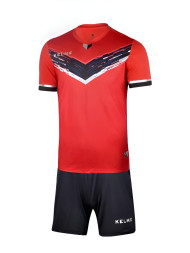 Футбольная форма KELME Short Sleeve Football Uniform (Red/Black)