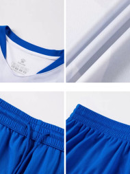 Футбольная форма KELME Short-Sleeved Football Suit (White/Blue)