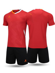 Футбольная форма KELME Short-Sleeved Football Suit (Red/Black)