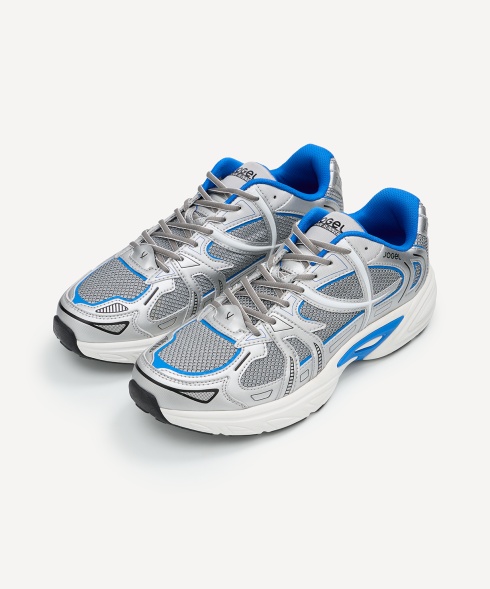 Кроссовки спортивные JOGEL Urban Runner, серебряный/синий