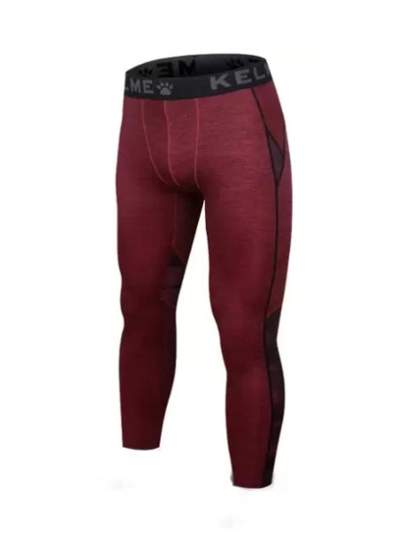 Термобелье низ KELME Men's Running Tights Burgundy