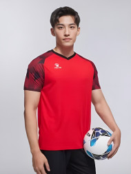Футбольная форма KELME Short-Sleeved Football Suit (Red/Black)
