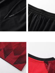 Футбольная форма KELME Short-Sleeved Football Suit (Red/Black)