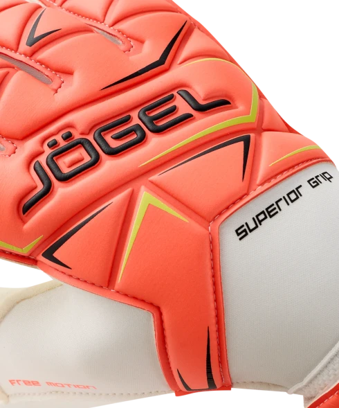 Перчатки вратарские JOGEL Legend SL4 Roll Negative, коралловый
