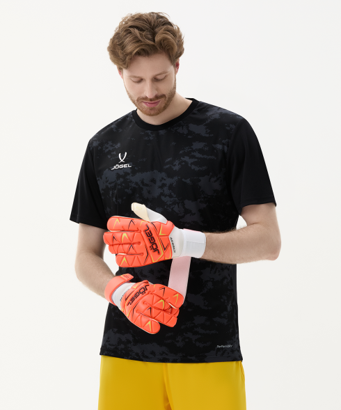 Перчатки вратарские JOGEL Legend UL4 Roll Negative, коралловый