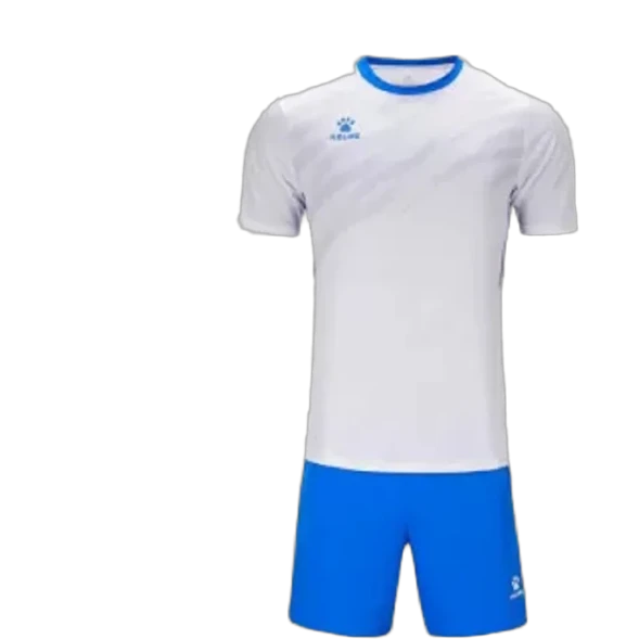 Футбольная форма KELME Short-Sleeved Football Suit (White/Blue)