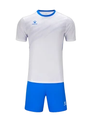 Футбольная форма KELME Short-Sleeved Football Suit (White/Blue)