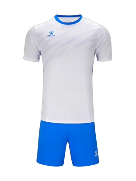 Футбольная форма KELME Short-Sleeved Football Suit (White/Blue)