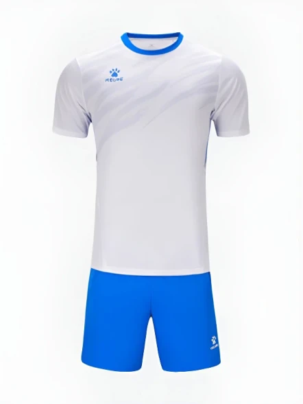 Футбольная форма KELME Short-Sleeved Football Suit (White/Blue)