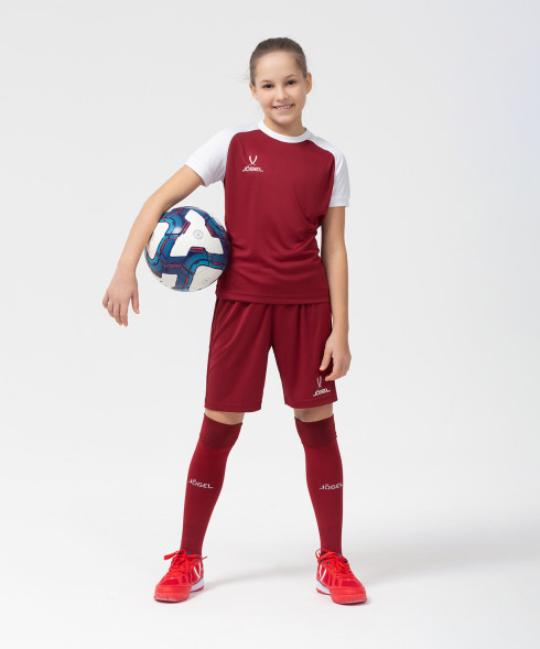 Шорты игровые JOGEL CAMP Classic Shorts, гранатовый/белый, детский