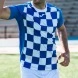 Футболка игровая JOMA с коротким рукавом FLAG II Синий-белый