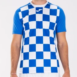 Футболка игровая JOMA с коротким рукавом FLAG II Синий-белый