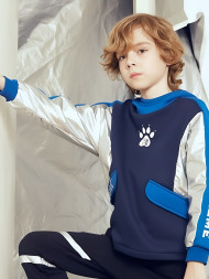 Детское худи KELME Boys Hooded Sweatshirt Dark Blue