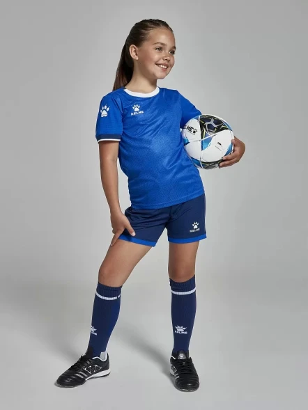Детская футбольная форма KELME Short-Sleeved Football Suit Blue