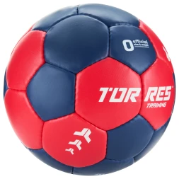 Мяч ганд. TORRES Training, H32450, р.0, ПУ, 4 подкл. слоя, руч. сшивка, мультиколор