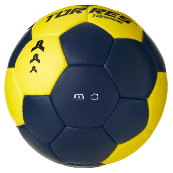 Мяч ганд. TORRES Training, H32450, р.0, ПУ, 4 подкл. слоя, руч. сшивка, мультиколор