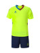 Футбольная форма KELME Short-Sleeved Football Suit (Light Green/Dark Blue)