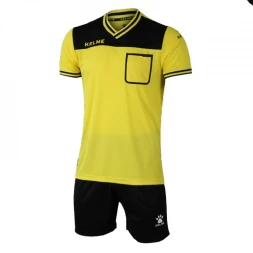 Судейская форма KELME Short Sleeve Refree Set (Yellow/Black)