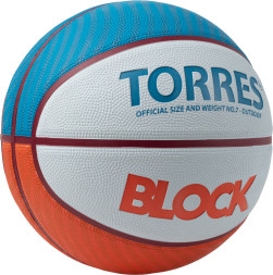 Мяч баскетбольный TORRES Block, B023167, р.7