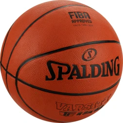 Мяч баск. SPALDING TF-150 Varsity Logo FIBA 84421z, р.7, FIBA Approved (Level 2),резина, коричн-черн