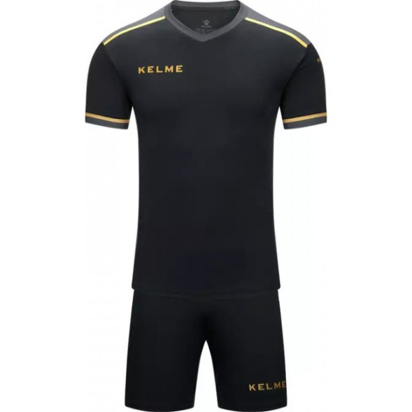 Детская футбольная форма KELME Children's Short-sleeved Football Uniform Set Black