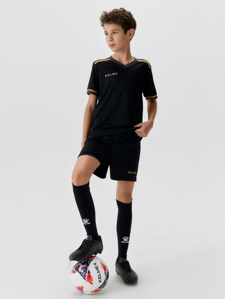Детская футбольная форма KELME Children's Short-sleeved Football Uniform Set Black