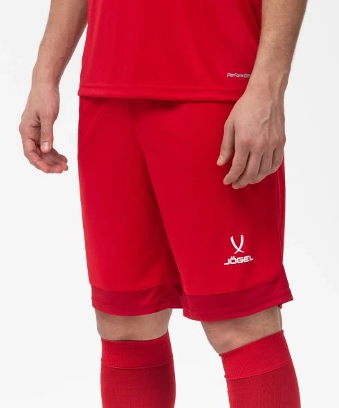 Шорты игровые JOGEL DIVISION PerFormDRY Union Shorts, красный/темно-красный/белый