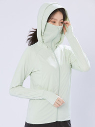 Ветровка KELME Knitted Sun Protection Skin Coat Pistachio