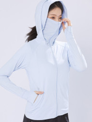 Ветровка KELME Knitted Sun Protection Skin Coat Light Blue